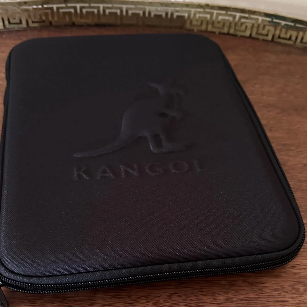 Kangol Black Zip Pouch iPad case holder